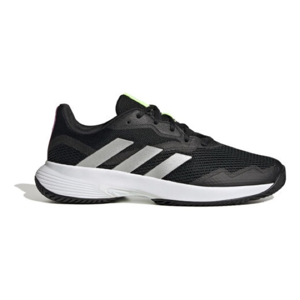 NEW!! Men’s Adidas CourtJam Control Black/Silver/White Tennis Sneakers Size 12